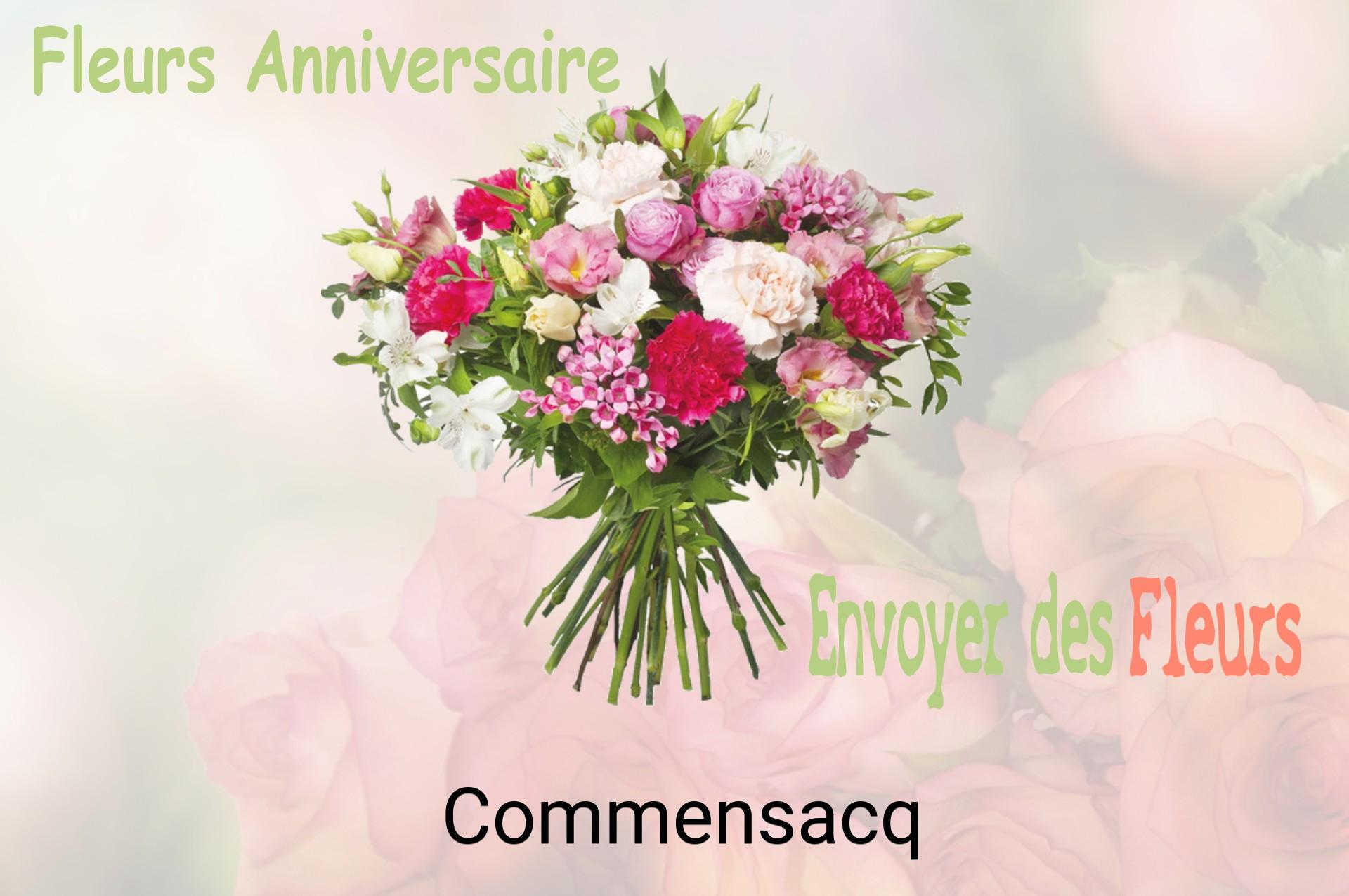 Bouquet de fleurs d’anniversaire livré à Commensacq