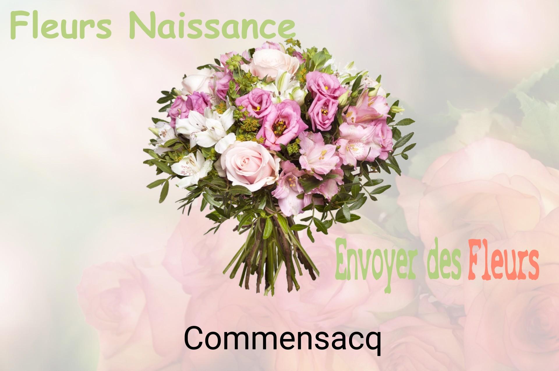 Bouquet de fleurs de naissance livré à Commensacq